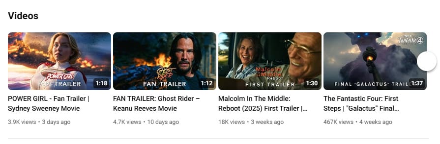 Příklad fanouškovských trailerů